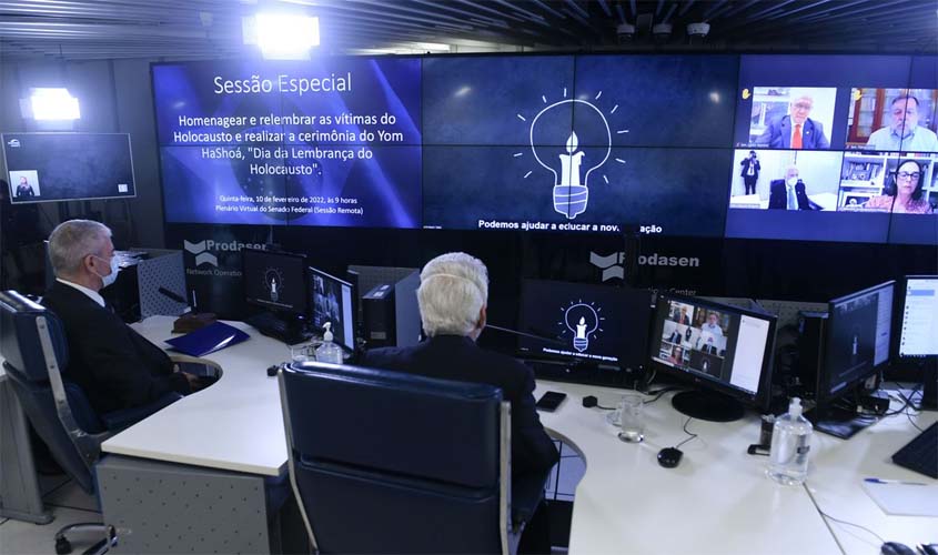 Cerimônia no Senado homenageia o Dia da Lembrança do Holocausto