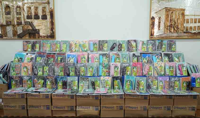 Prefeitura de Porto Velho recebe kits escolares doados pelo MPRO