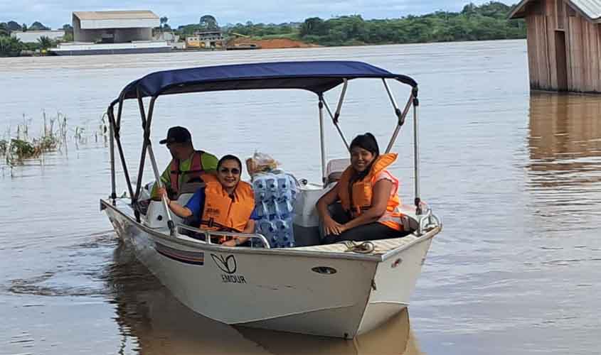 Assistência Social de Porto Velho está empenhada no atendimento às famílias afetadas pela cheia do rio Madeira