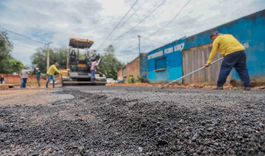 Pavimentação avança na zona Sul de Porto Velho e muda rotina