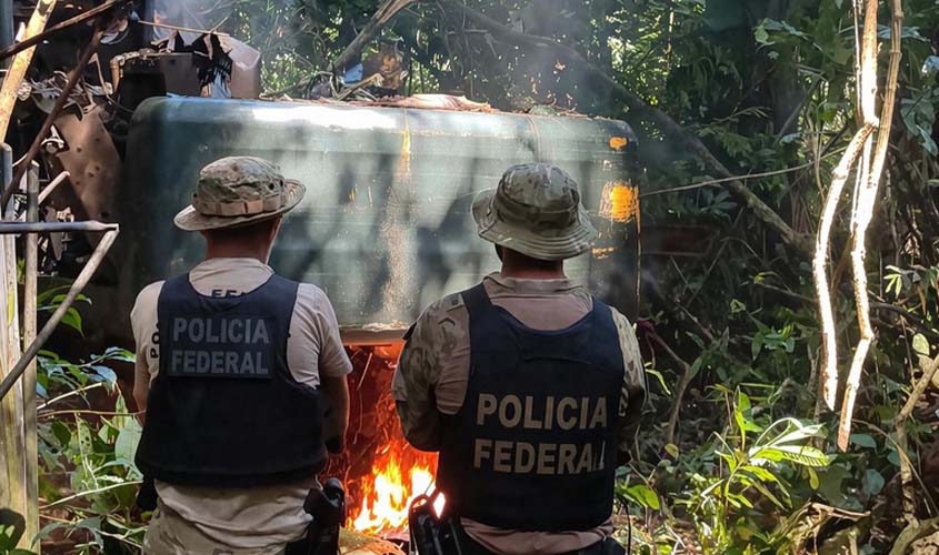 PF combate garimpo ilegal e crimes ambientais em Rondônia