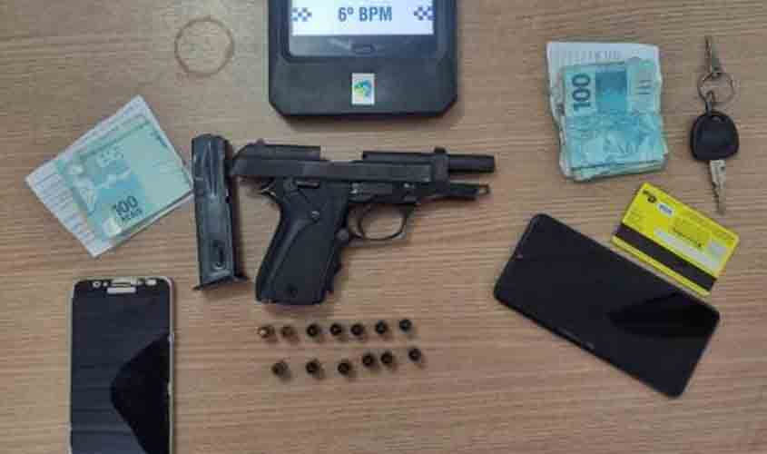 PMRO apreende arma e munições em Guajará-Mirim