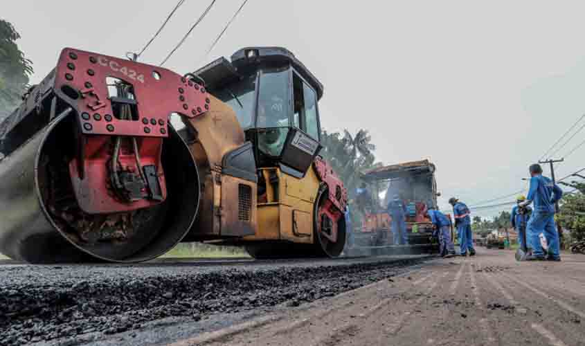 Com mais dias sem chuva, obras de infraestrutura são aceleradas em Porto Velho