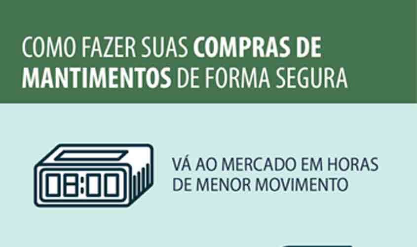 Como fazer suas compras de mantimentos de forma segura