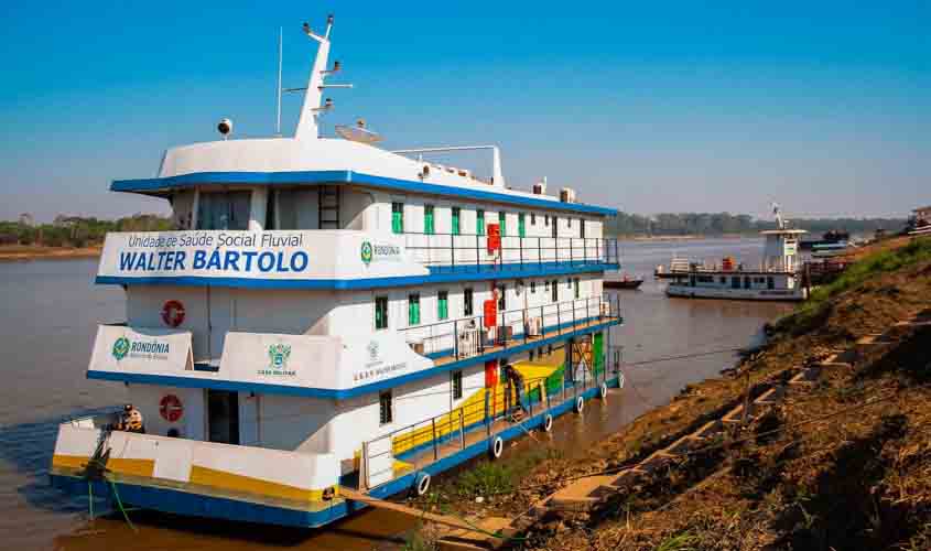 Sesau leva atendimento para mais de 5 mil famílias ribeirinhas ao longo do rio Guaporé
