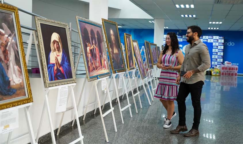 Quadros de Van Gogh e Leonardo da Vinci fazem parte da exposição na Assembleia