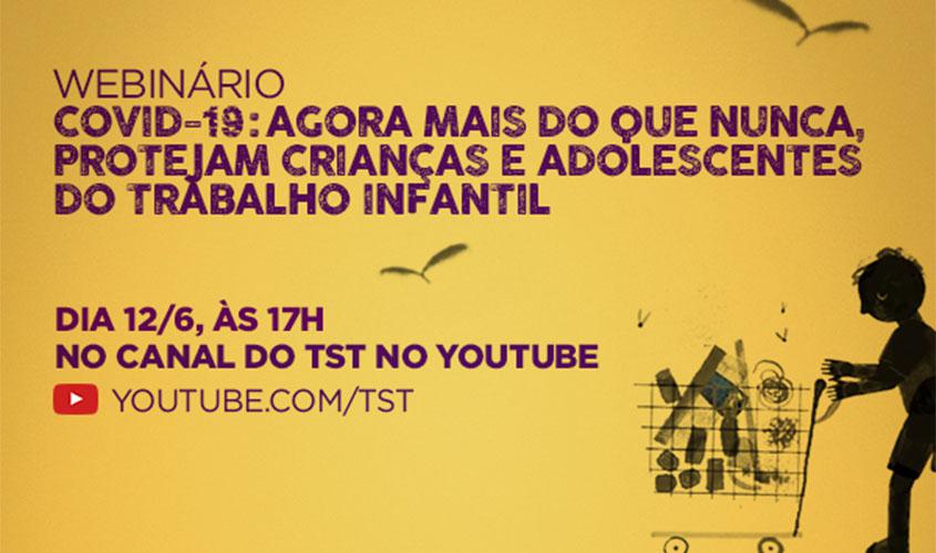 Webinário abordará trabalho infantil e racismo no contexto da pandemia 