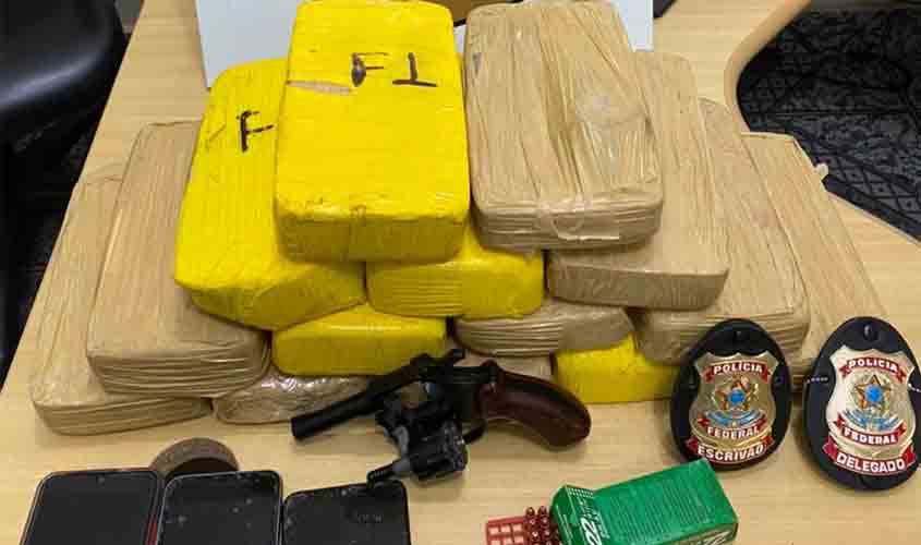 PF prende em Rondônia homem com 14 quilos de pasta de cocaína