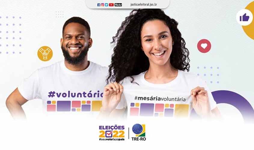 TRE-RO já recebeu mais de 5.000 inscrições de voluntários