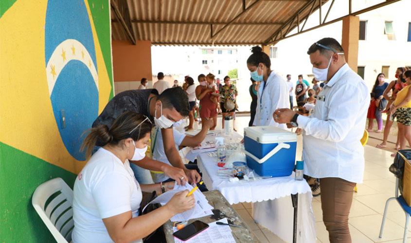 Moradores vacinados durante força tarefa