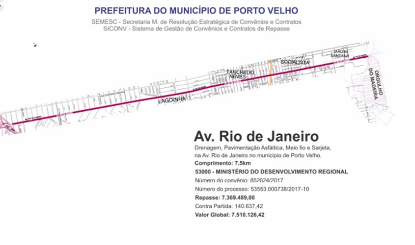 Prefeitura inicia procedimentos para licitar asfaltamento da avenida Rio de Janeiro