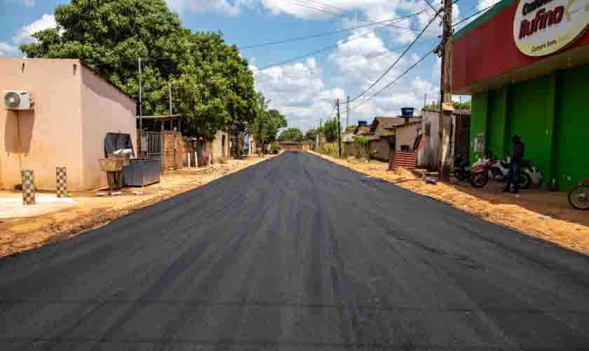 Prefeitura alcança a marca de 22 quilômetros de ruas asfaltadas no bairro São Francisco