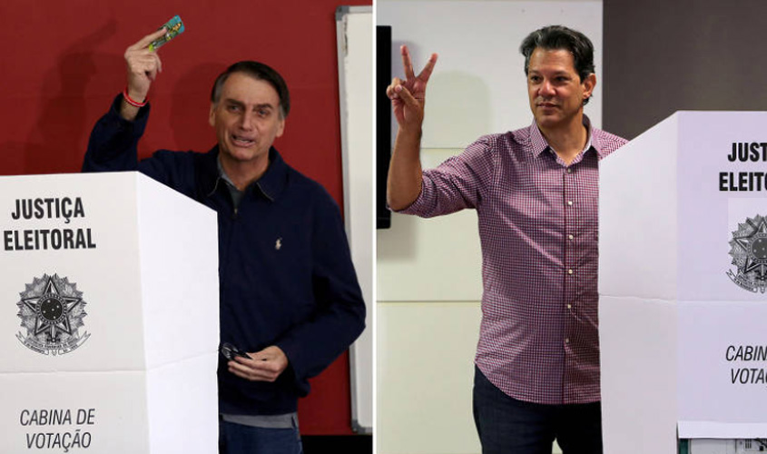 Pesquisa Datafolha mostra Bolsonaro com 58% e Haddad, 42%, na largada do 2º turno 