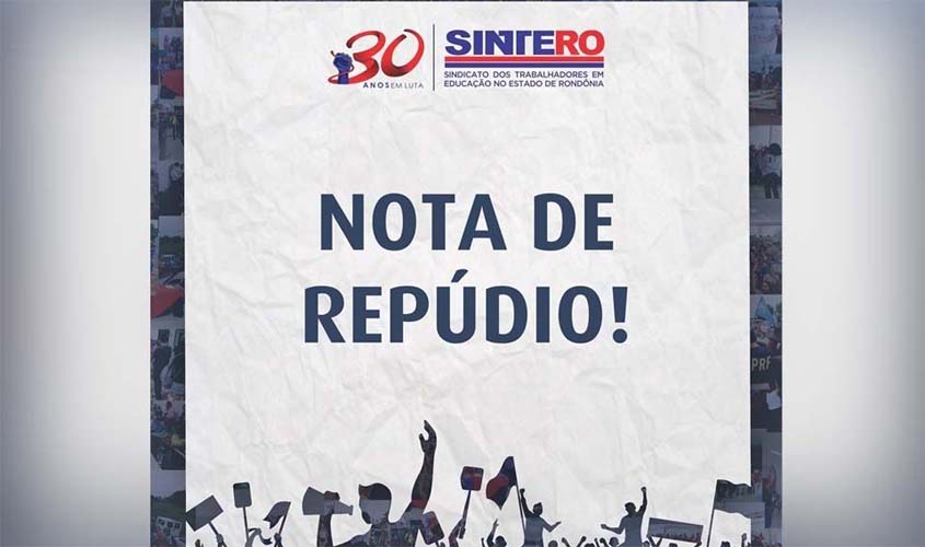 Nota de repúdio da direção do Sintero às mentiras da chapa 2 sobre a reforma da previdência