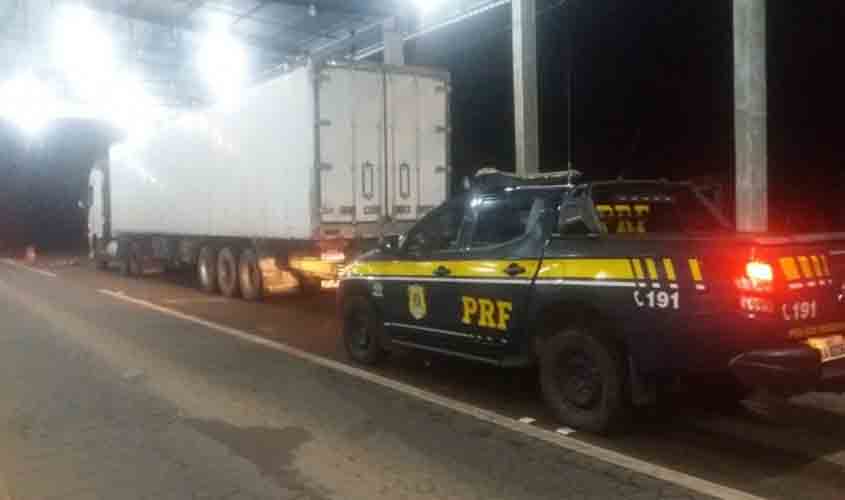 PRF Identificado semirreboque adulterado