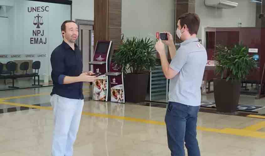 Alunos da escola Josino Brito fazem tour virtual pela Unesc