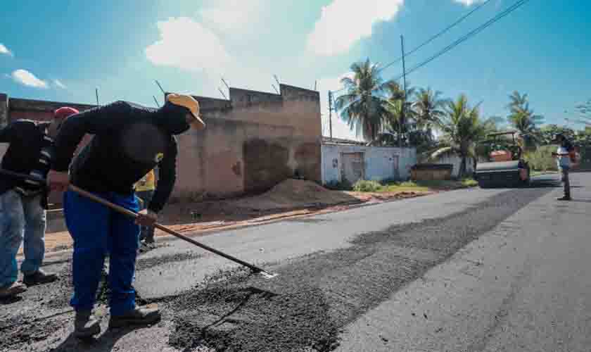 Ruas de Porto Velho recebem obra de infraestrutura nesta sexta-feira (10)