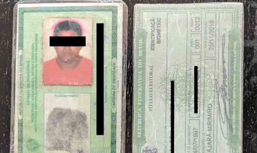 Em Guajará-Mirim foragido da justiça apresenta documentos adulterados e é preso pela PMRO