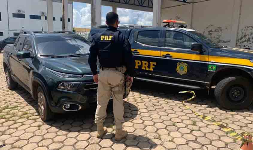 Em Ji-Paraná/RO, PRF identifica caminhonete clonada