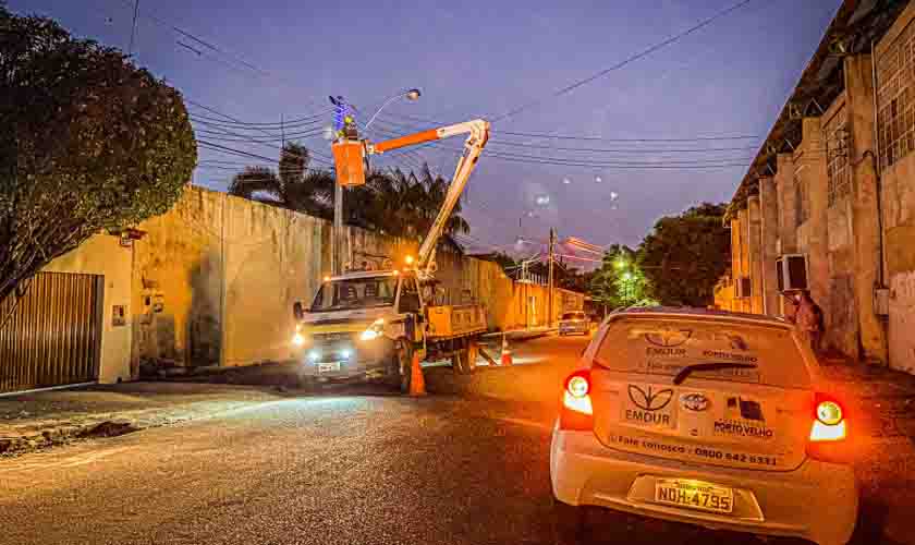 Mais de 250 pontos de luz são recuperados em 20 locais de Porto Velho