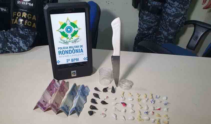 PM acaba com mais um comércio de drogas e prende suposta traficante