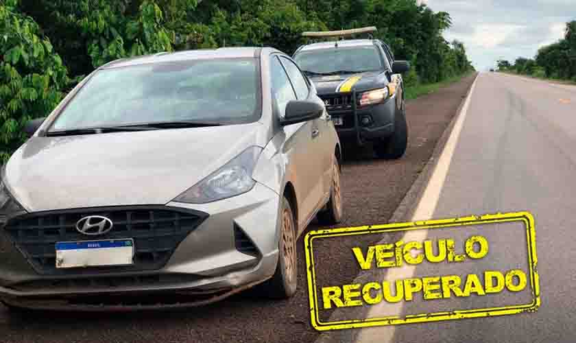 Em Porto Velho/RO, PRF e BPFron recuperam veículo roubado