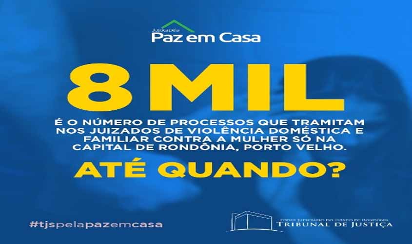 8 mil processos de violência doméstica tramitam só em Porto Velho