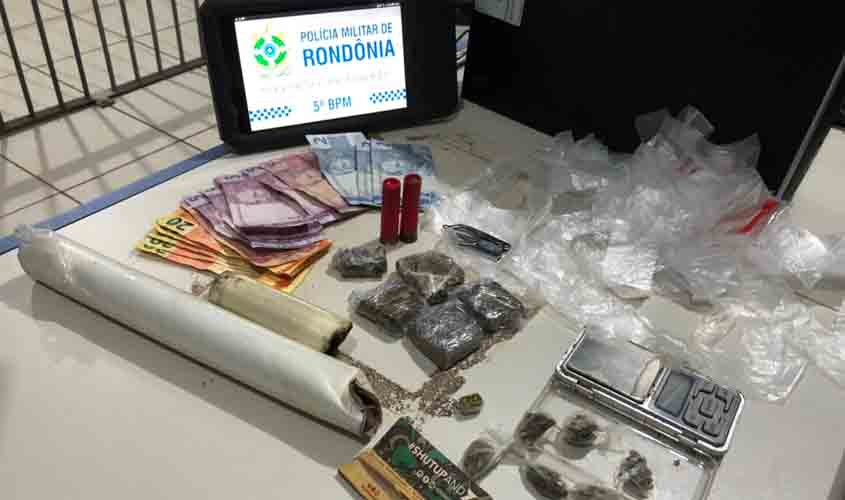 Homem é preso  em boca de fumo na zona leste