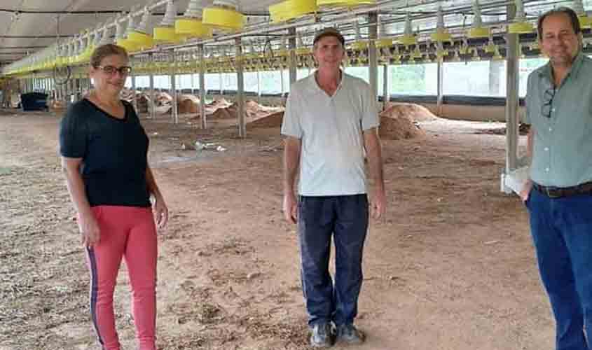 Romeu Moreira visita produtores rurais com foco no fortalecimento do agronegócio em Cacoal