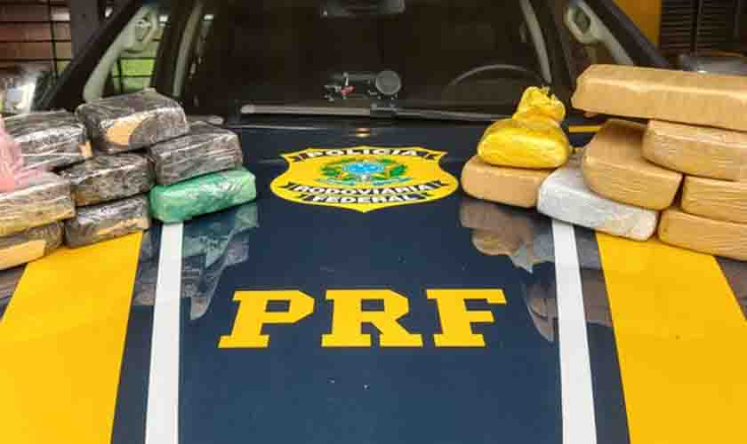 Em Rondônia, PRF realiza duas grandiosas apreensões de drogas