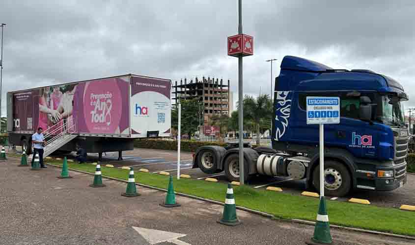 Carreta do Amor oferece exames gratuitos no Porto Velho Shopping