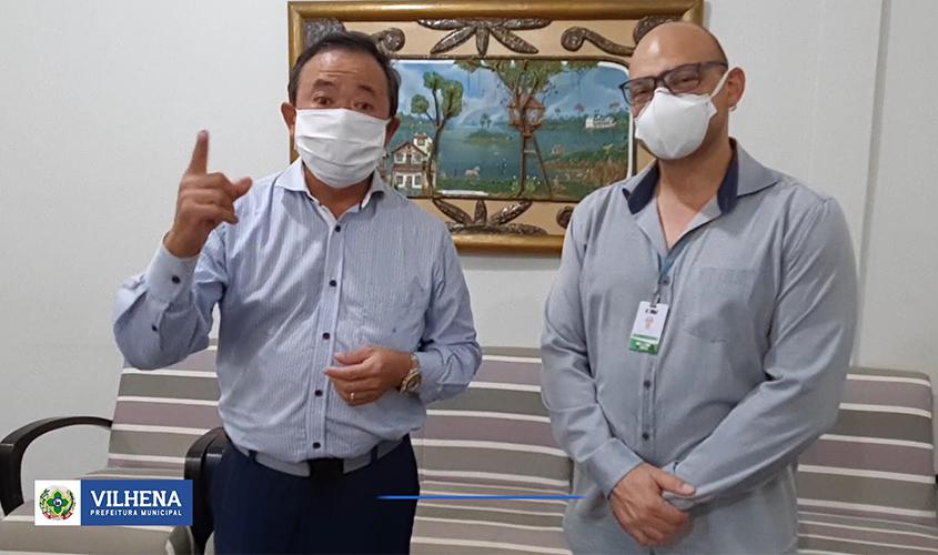 Paciente curado: Prefeito e direção do Hospital Regional anunciam cura do primeiro caso confirmado covid-19 de Vilhena