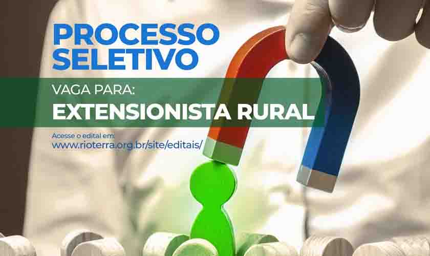 CES Rioterra abre processo seletivo para contratação de 12 técnicos de ATER