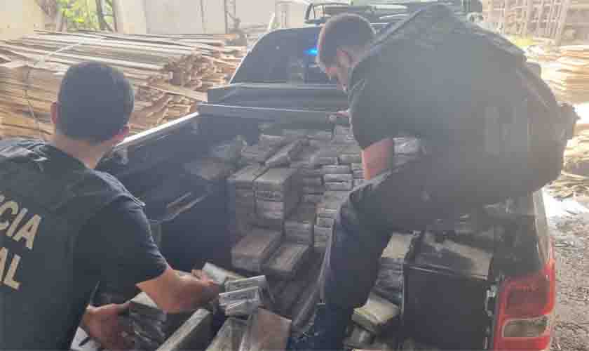 PF incinera 1.100,00 Kg de cloridrato de cocaína em Rondônia