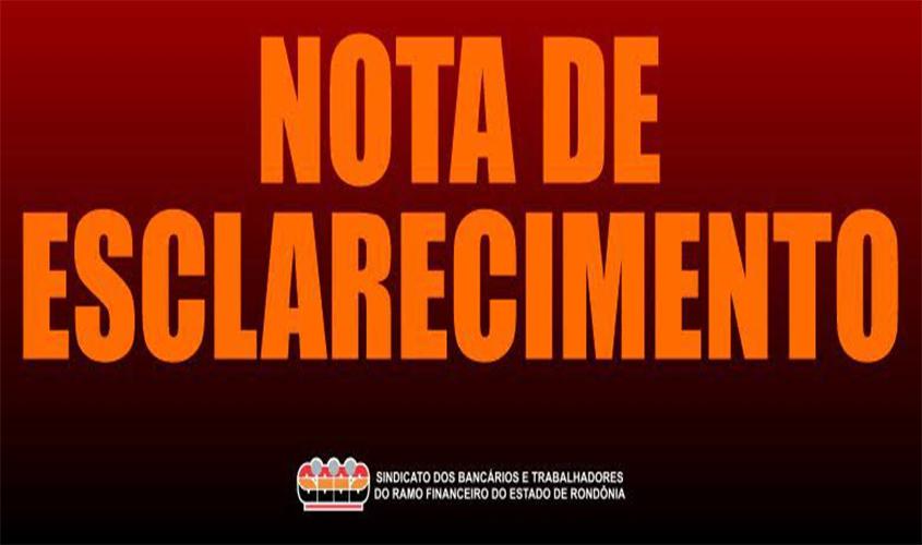 NOTA DE ESCLARECIMENTO: Funcionária do Bradesco de Jaru, acometida de covid-19, não esteve na agência após suspeita