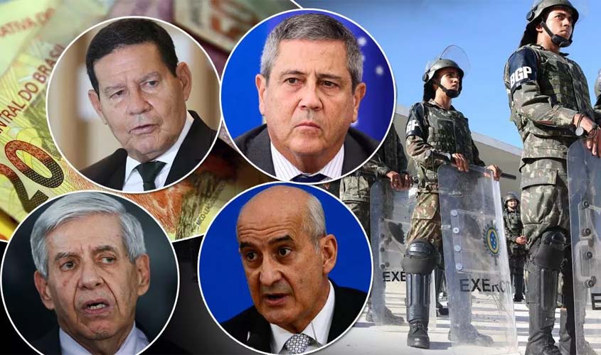 Militares, que hoje conspiram contra urnas, ganham R$ 350 mil acima do teto graças a portaria de Bolsonaro
