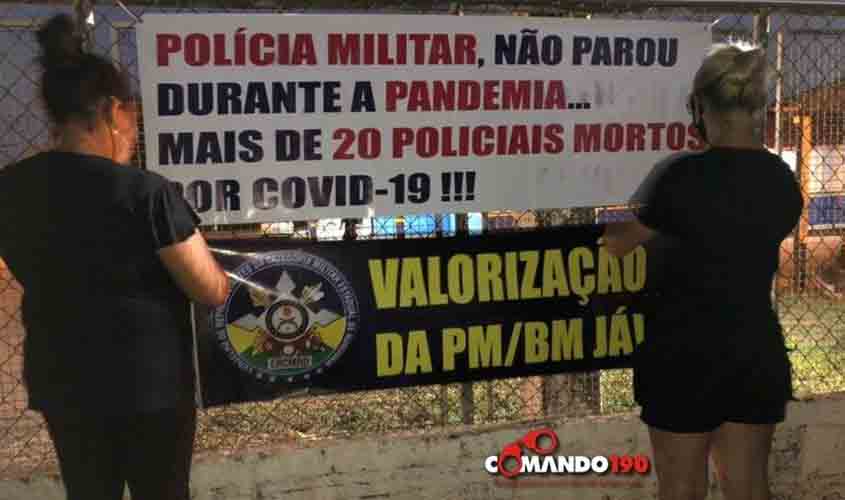 Esposas e familiares de Militares iniciam protestos em frente aos quartéis em Rondônia