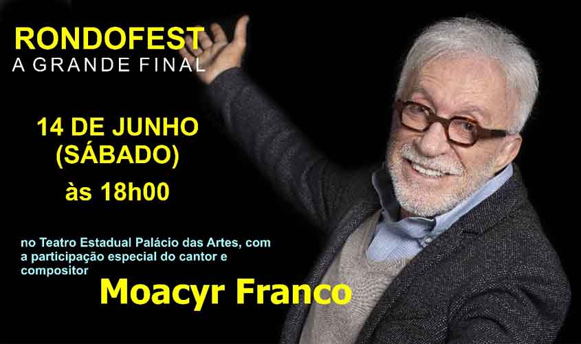 Moacyr Franco chega em Porto Velho no sábado