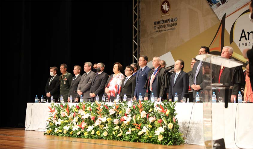 'Indignação e coragem nunca faltaram ao Ministério Público de Rondônia”, afirma presidente do TJRO na comemoração aos 40 anos do MPRO