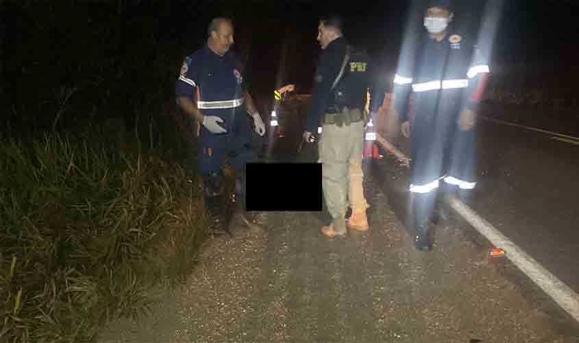 Motorista atropela e mata homem na BR-364 em Porto Velho