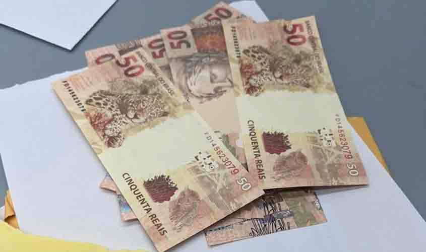 PF prende uma pessoa em flagrante por crime de nota falsa em Rondônia