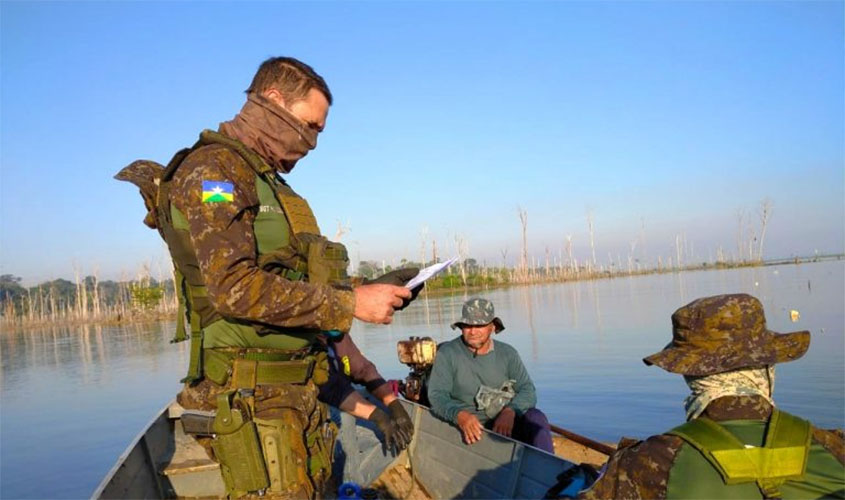 Batalhão de Polícia Ambiental realiza fiscalização para combater pesca clandestina em Rondônia