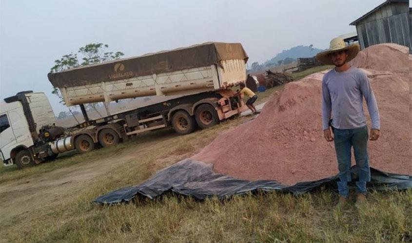 Programa do Governo incentiva uso do calcário para melhorar a produção e correção do solo
