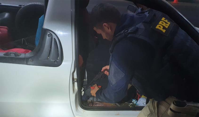 Em Ariquemes/RO, PRF apreende uma garrucha calibe 36