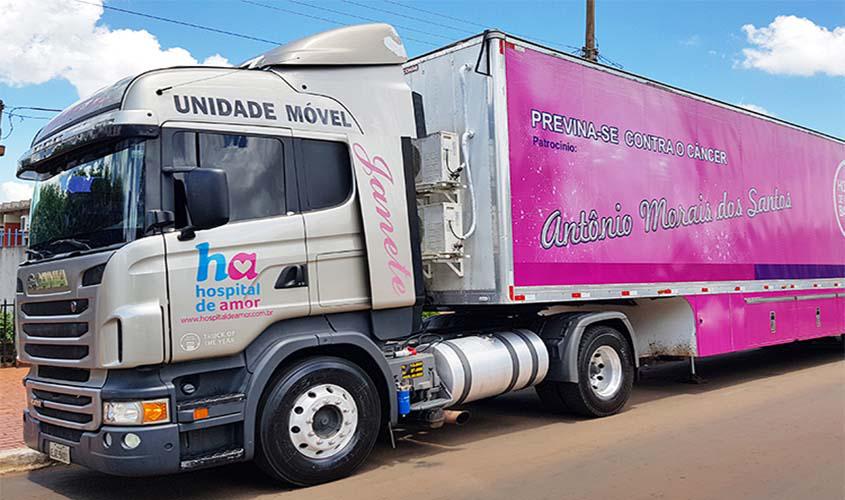 Carreta do Hospital de Amor atenderá na zona Leste