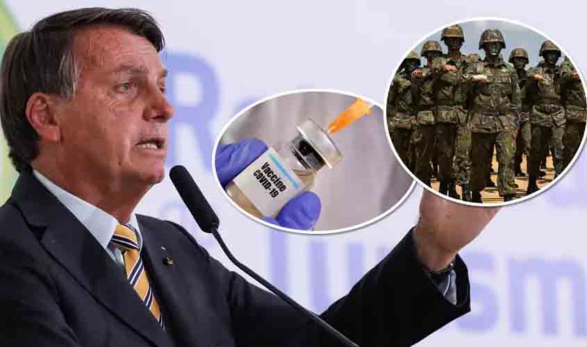 Governo federal edita portaria de vacinação obrigatória para militares, que Bolsonaro combate para civis