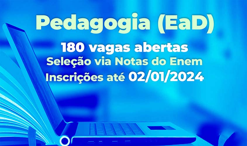 UNIR abre processo seletivo para graduação em Pedagogia EAD