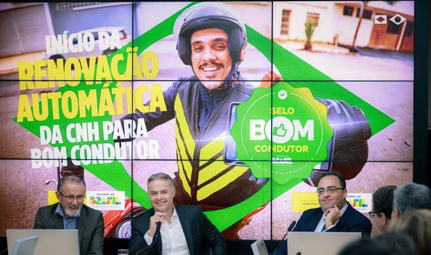 Governo anuncia renovação automática para bons condutores