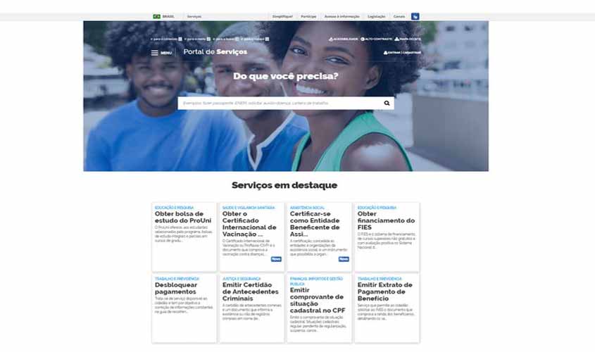 Serviços de institutos federais estão disponíveis em portal do governo