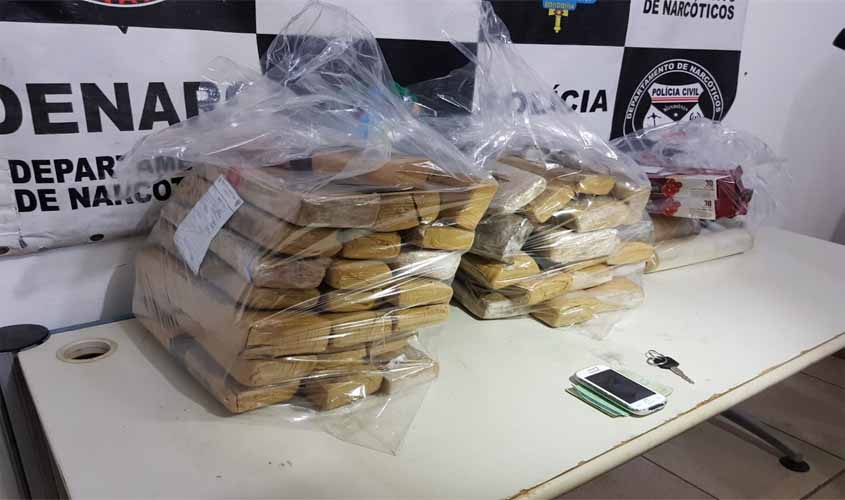 Denarc prende casal com 31 kg de maconha na zona sul de Porto Velho